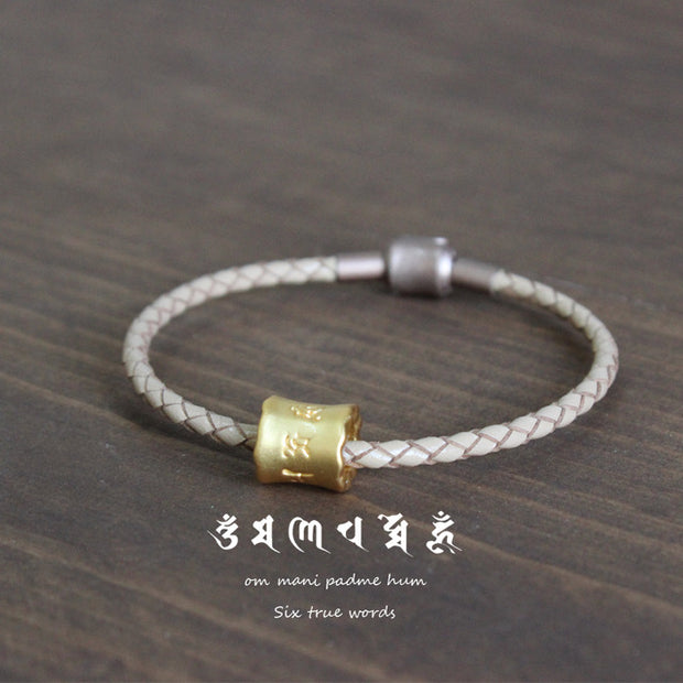 OM Tibetan Braided Bracelet