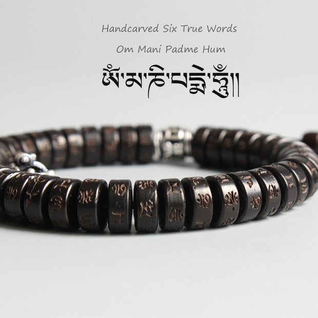 Coconut Shell Vajra Wrist Mala