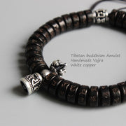 Coconut Shell Vajra Wrist Mala