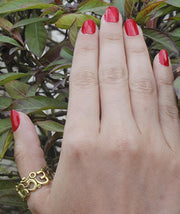 Gold OM Ring