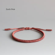 Tibetan Buddhist Braided Lucky Knots Rope Bracelet