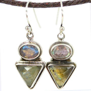 Tribal Style Labradorite Earrings