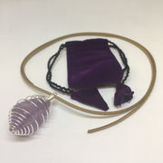 Wire Wrapped Tumbled Pendant