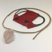 Wire Wrapped Tumbled Pendant