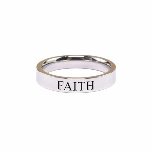Faith Comfort Fit Ring