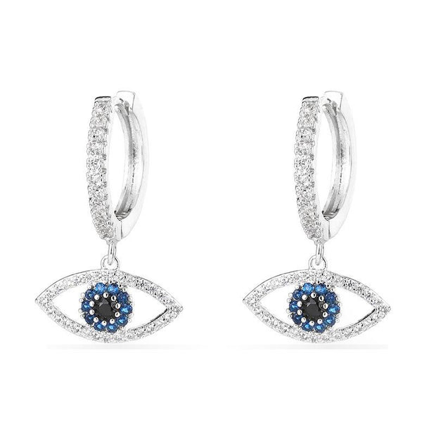 Evil Eye Hoop Earrings