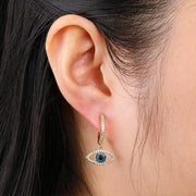 Evil Eye Hoop Earrings