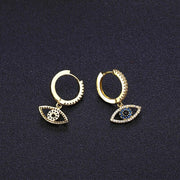 Evil Eye Hoop Earrings