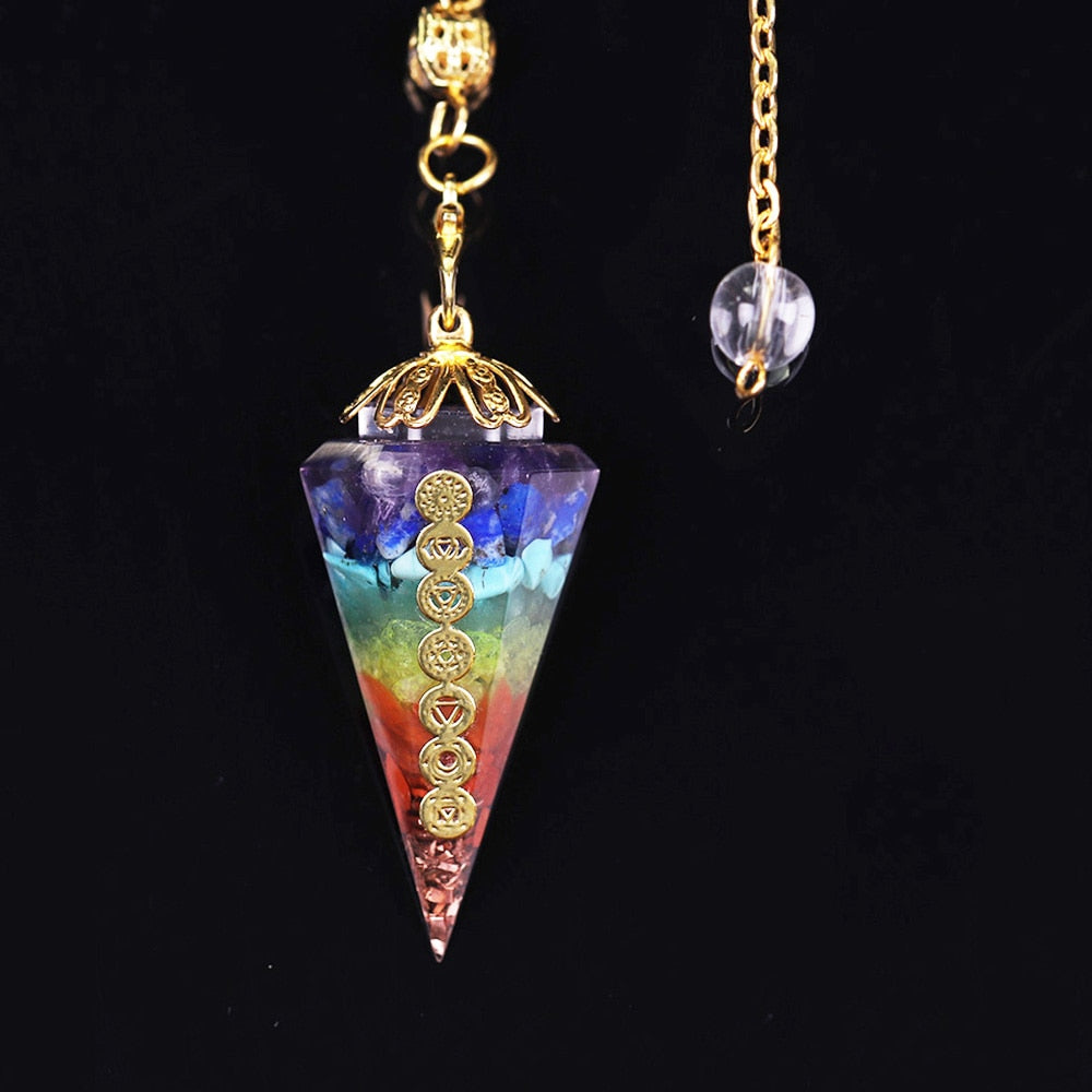 7 Chakra Crystal Pendulum