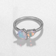 Sterling Silver Ethiopia Opal Vintage Ring