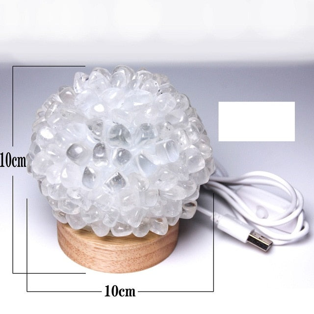 Natural Crystal Cluster Lamp
