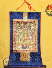 Tibetan Thanga Scroll Satin Painting